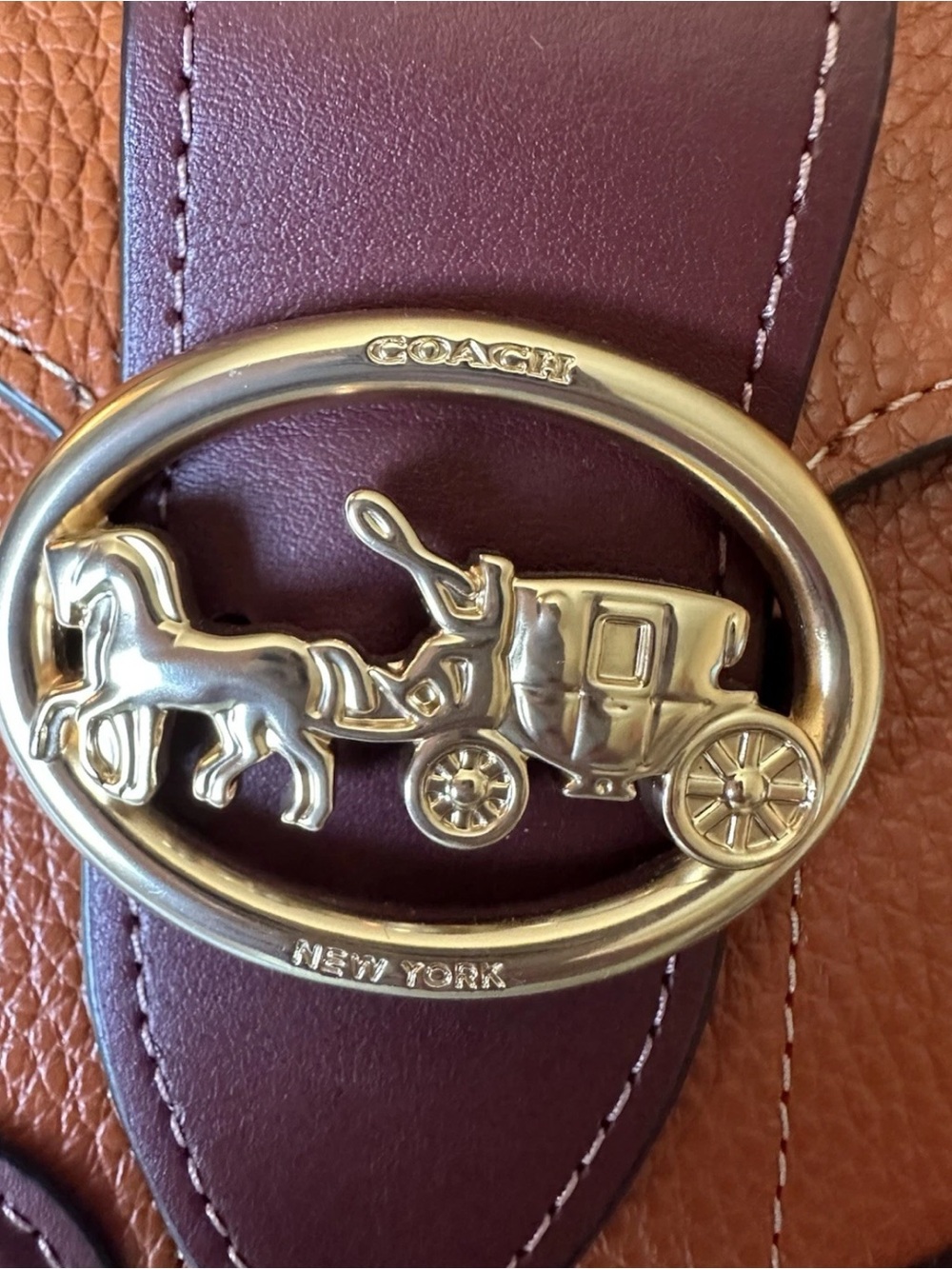 Coach Saddle Shoulder Bag in Tan/Brown - Picture 5 of 7